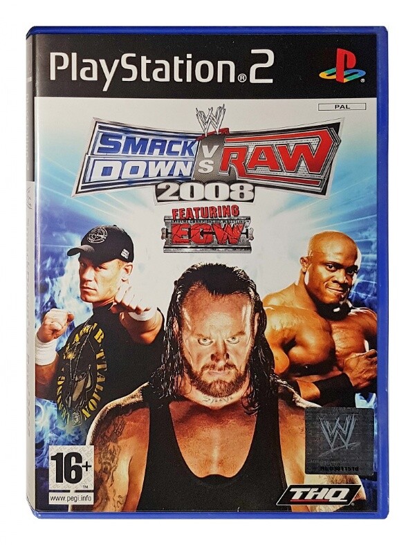 SMACK DOWN VS RAW 2008 - PS2 - USADO