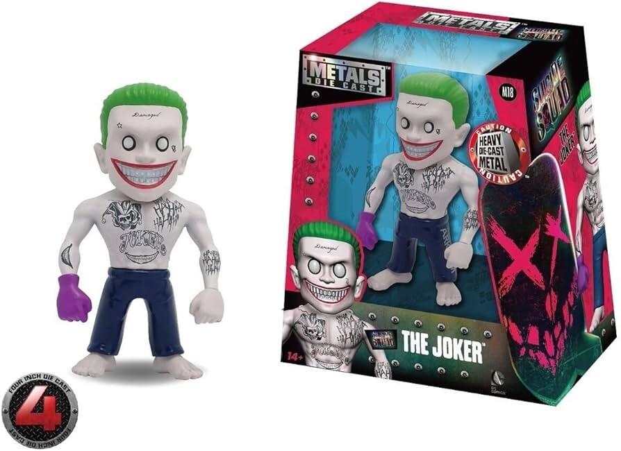 FIGURA METAL DIE CAST JOKER ESCUADRON SUICIDA
