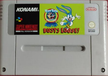 TINY TOON ADVENTURES BUSTS LOOSE! - SUPER NINTENDO SNES  - USADO