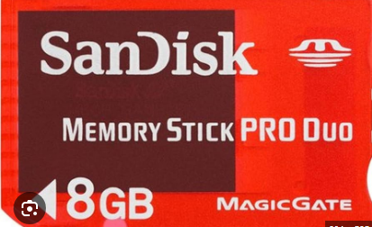 SANDISK MEMORY STICK PRO DUO 8GB - USADO