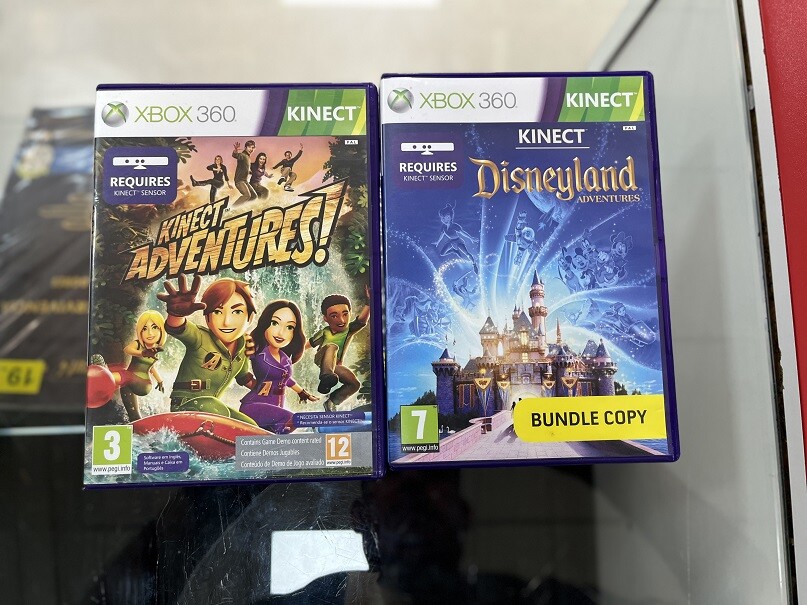 PACK KINECT CON 2 JUEGOS XBOX 360 FAT Y SLIM - USADO