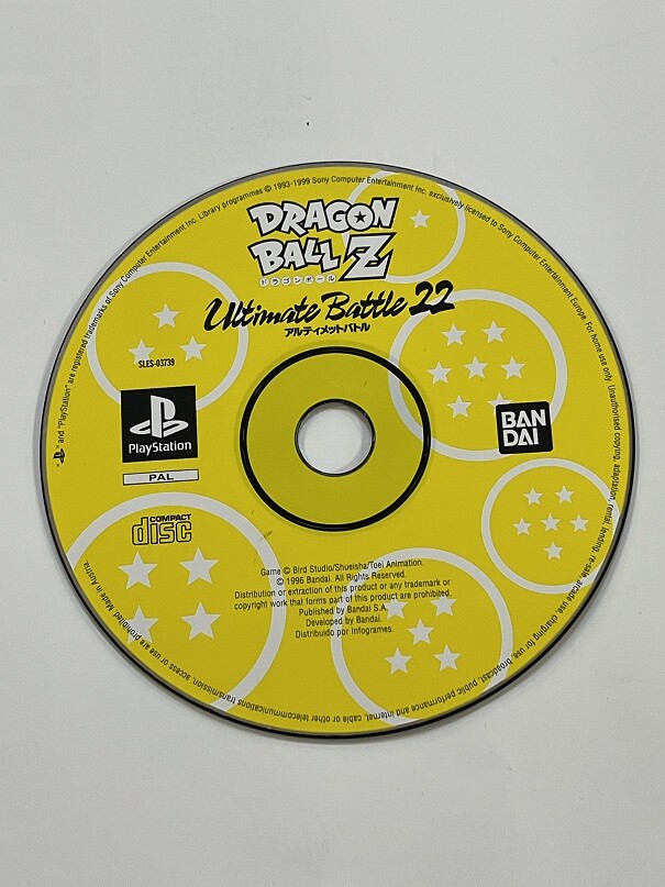 DRAGON BALL Z ULTIMATE BATTLE 22 - PS1 - SOLO DISCO