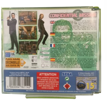 CONFIDENTIAL MISSION - DREAMCAST- USADO