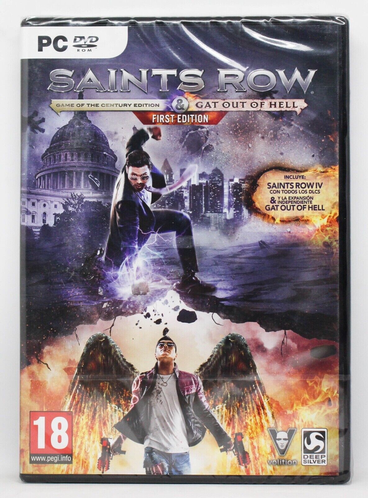 SAINTS ROW 4 GAME OF THE CENTURY & GAT OUT OF HELL FIRST EDITION - PC 