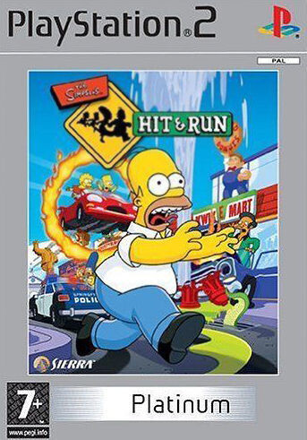 THE SIMPSONS HIT & RUN PLATINUM - PS2 - USADO
